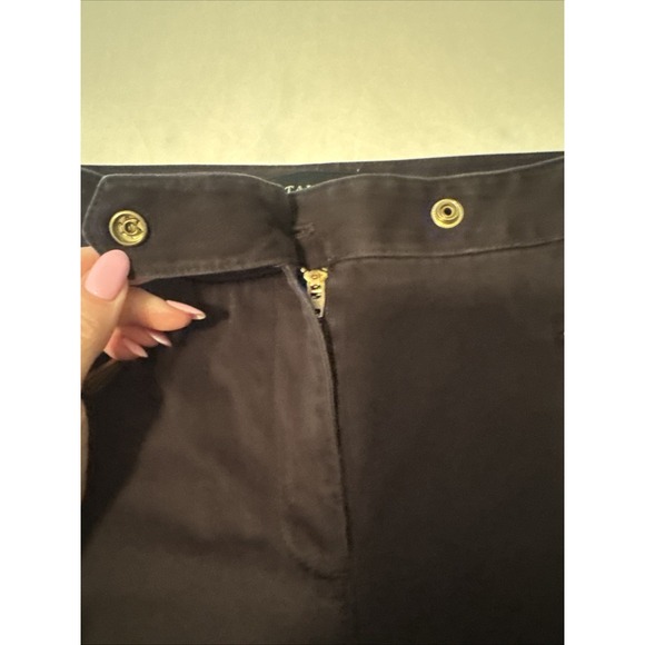 Talbots Signature Womens Pants Straight Leg Mid Rise Zipper Pockets Black Size 6 - Picture 4 of 7